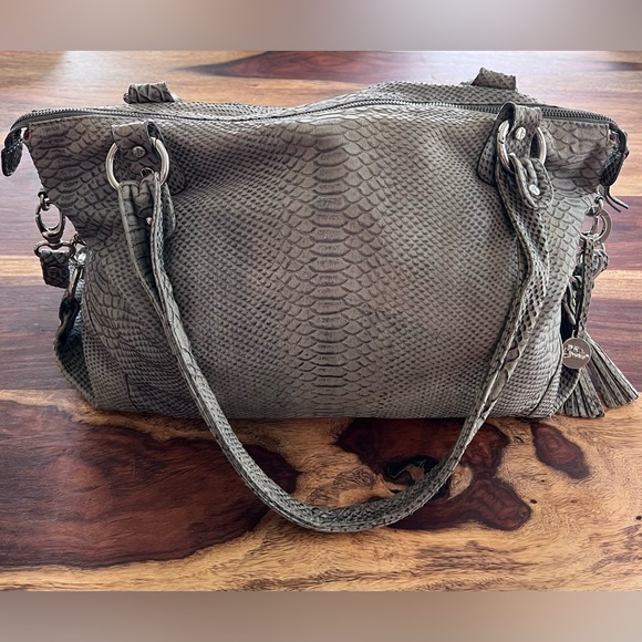 JENRIGO Python Embossed Genuine Leather shoulder bag - Picture 1 of 10